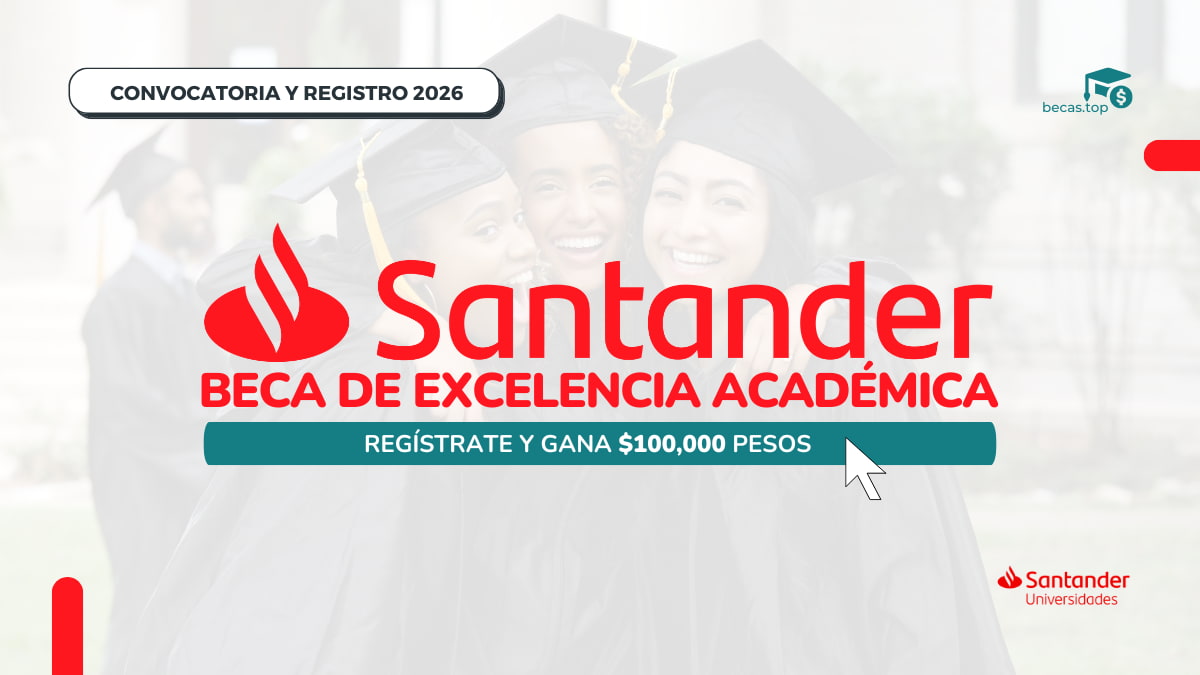 Becas Santander 2026 de excelencia académica