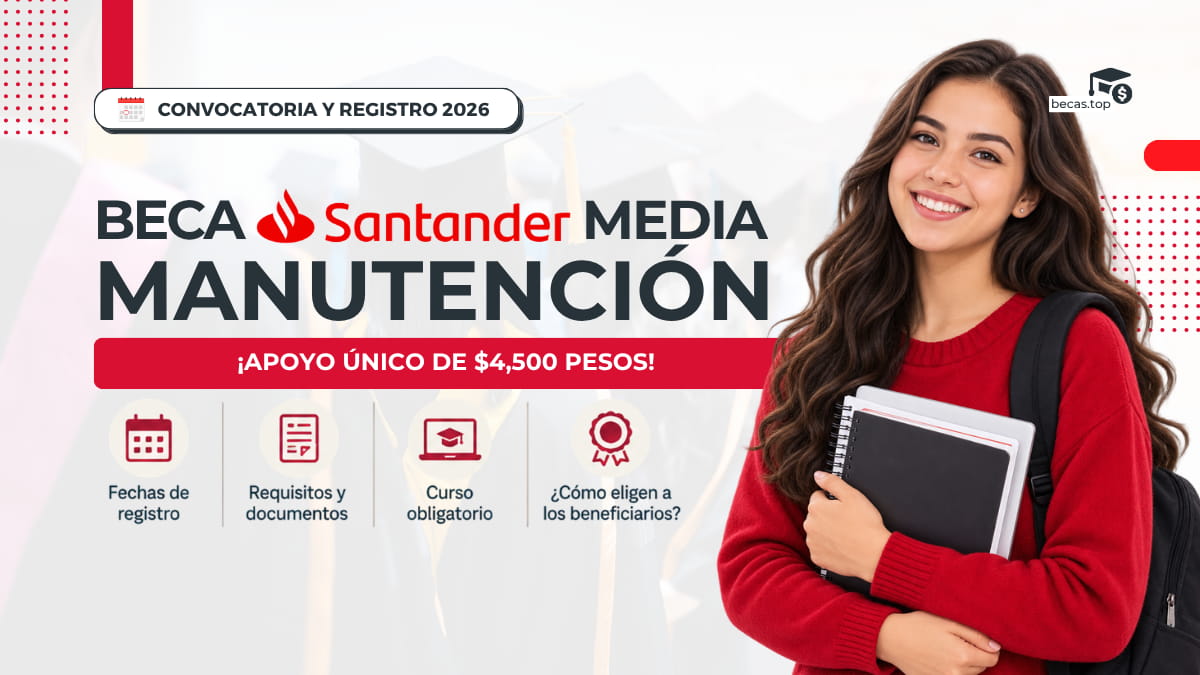 Beca Santander Media Manutención Convocatoria 2026
